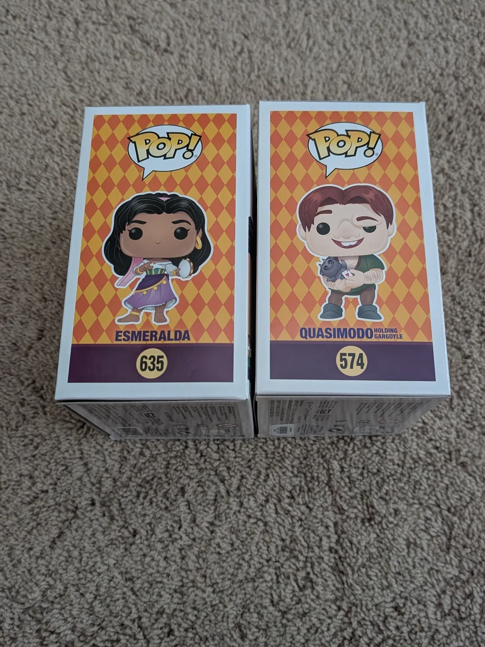 Funko POP! Esmeralda & Quasimodo Hunchback of Notre Dame Duo - Picture 4 of 6